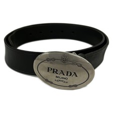 PRADA - Black Silver Leather