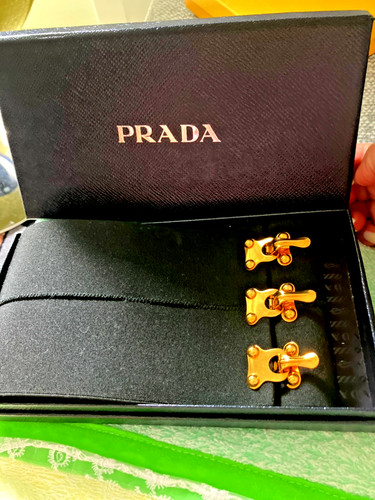 Prada waist belt gold hardware - prada,