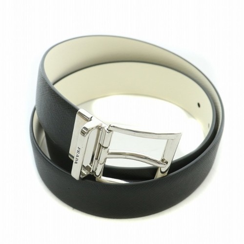 Prada belt leather - belt, black