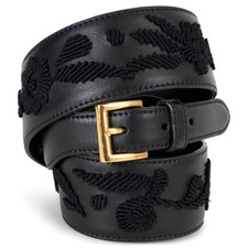 73211 auth PRADA black leather