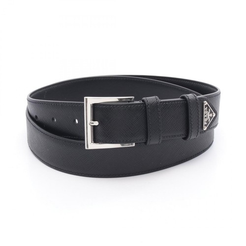 Prada triangle logo belt - prada,