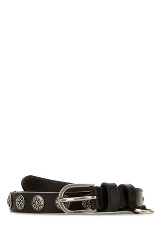 Prada chocolate leather belt - chocolate,